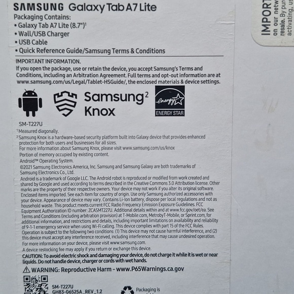 Samsung galaxy Tab A7 Lite - Picture 4 of 4